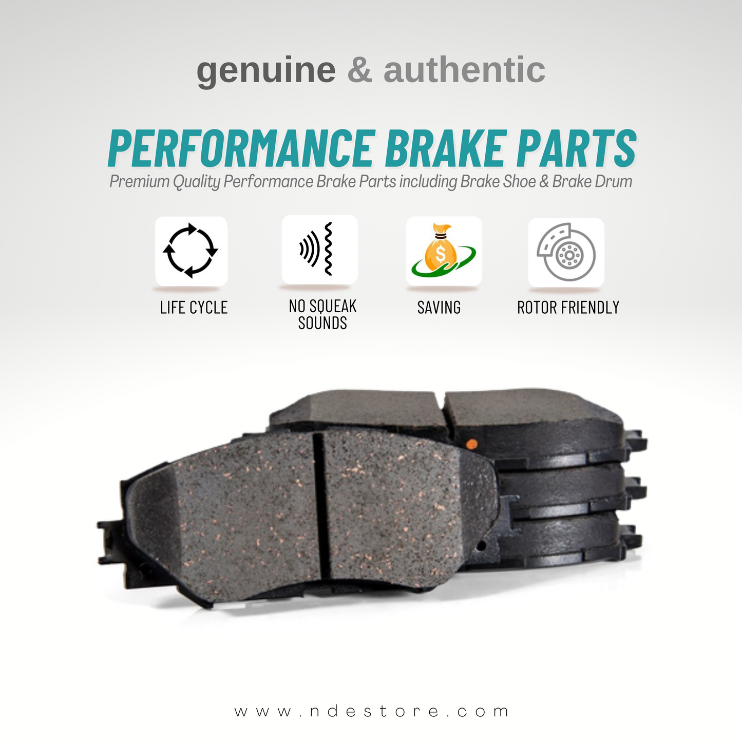 BRAKE, DISC PAD REAR GENUINE FOR TOYOTA PRADO (2005-ONWARD) (TOYOTA GENUINE PART)