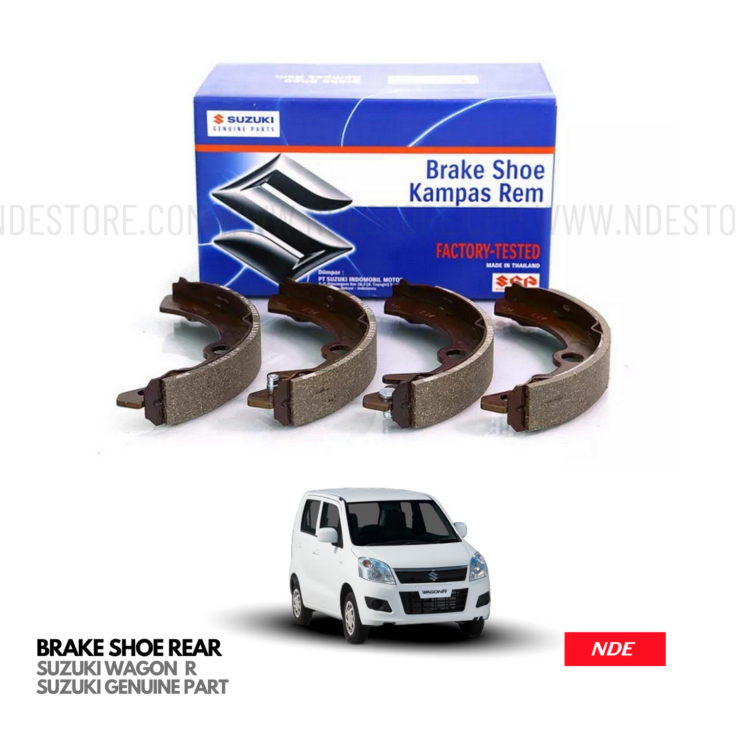 BRAKE SHOE KIT REAR GENUINE FOR SUZUKI WAGON R