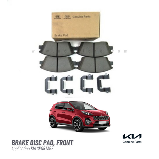 BRAKE, DISC PAD FRONT FOR KIA SPORTAGE (KIA GENUINE PART)