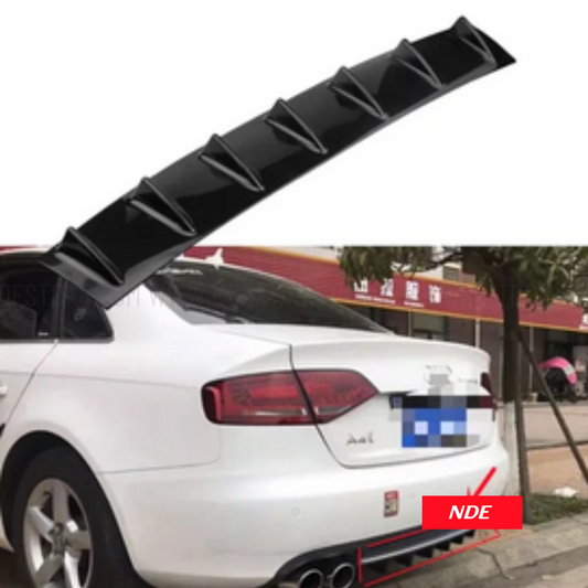 REAR BUMPER DIFFUSER SHARK FIN (UNIVERSAL APPLICATION)