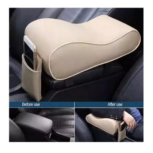 CAR ARMREST CUSHION BEIGE