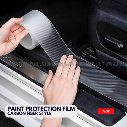 DOOR SILL NANO TAPE CARBON FIBER STYLE PROTECTION FILM (WHITE TRANSLUCENT) - ndestore.com