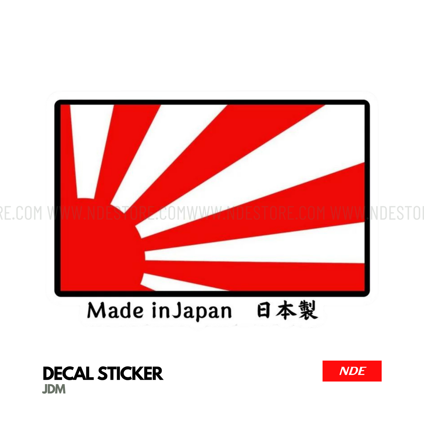 STICKER MADE IN JAPAN FLAG (D25)