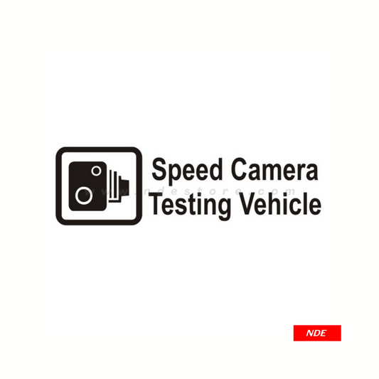 STICKER SPEED CAMERA TESTING VEHICLE