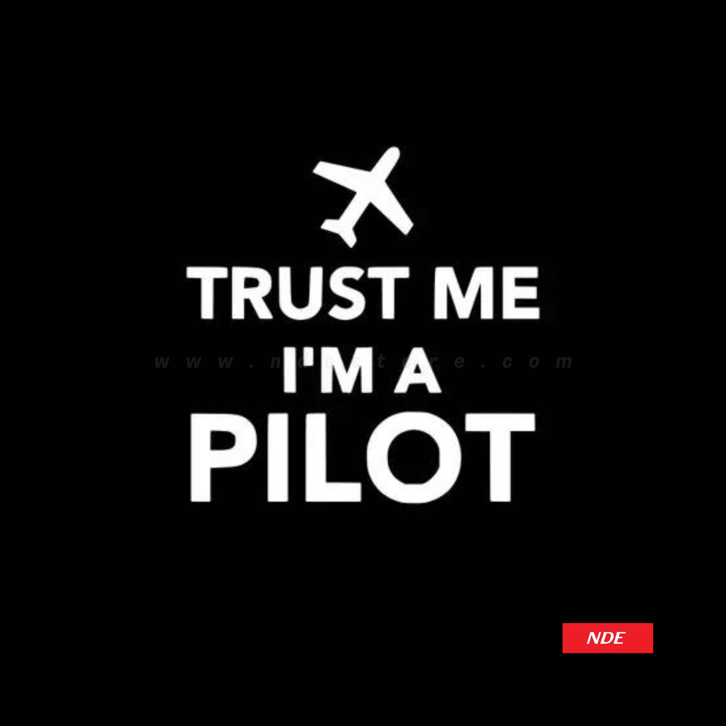 STICKER TRUST ME I'M A PILOT - ndestore.com