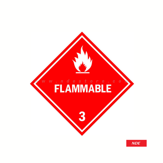 STICKER FLAMMABLE SIGN 3 - ndestore.com