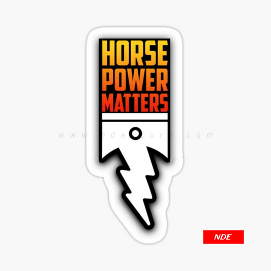 STICKER, HORSE POWER MATTERS