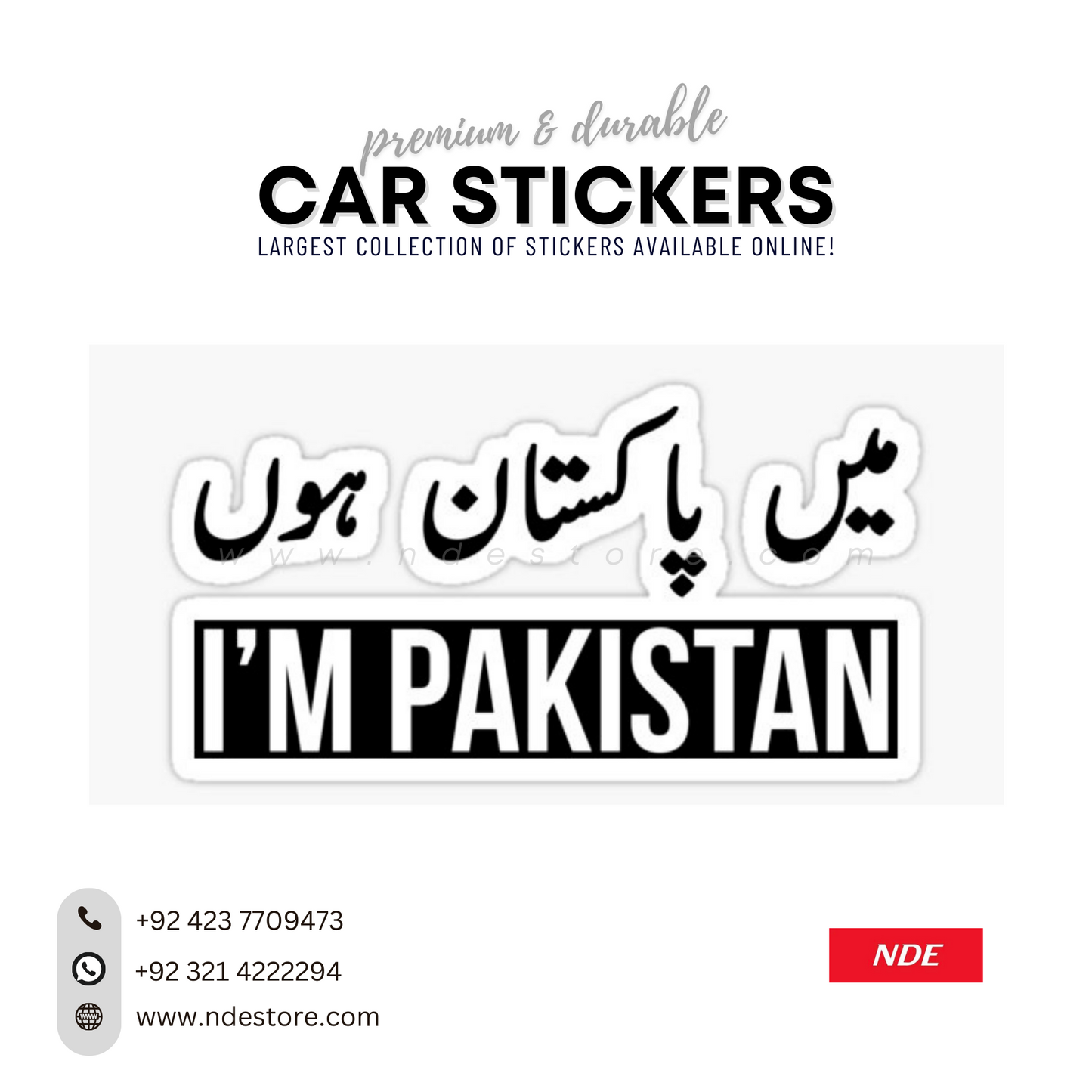 STICKER PAKISTAN I'M PAKISTAN (SKU: P44839)