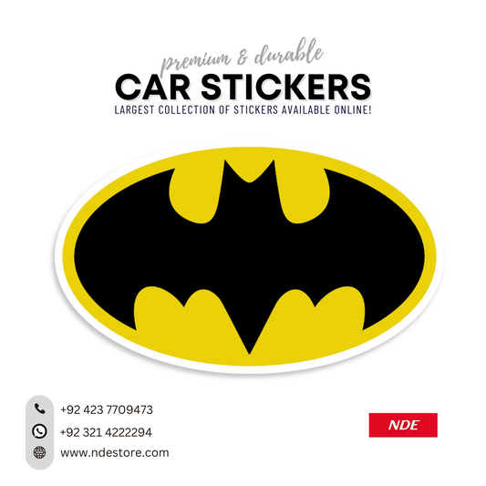 STICKER BATMAN BLACK YELLOW