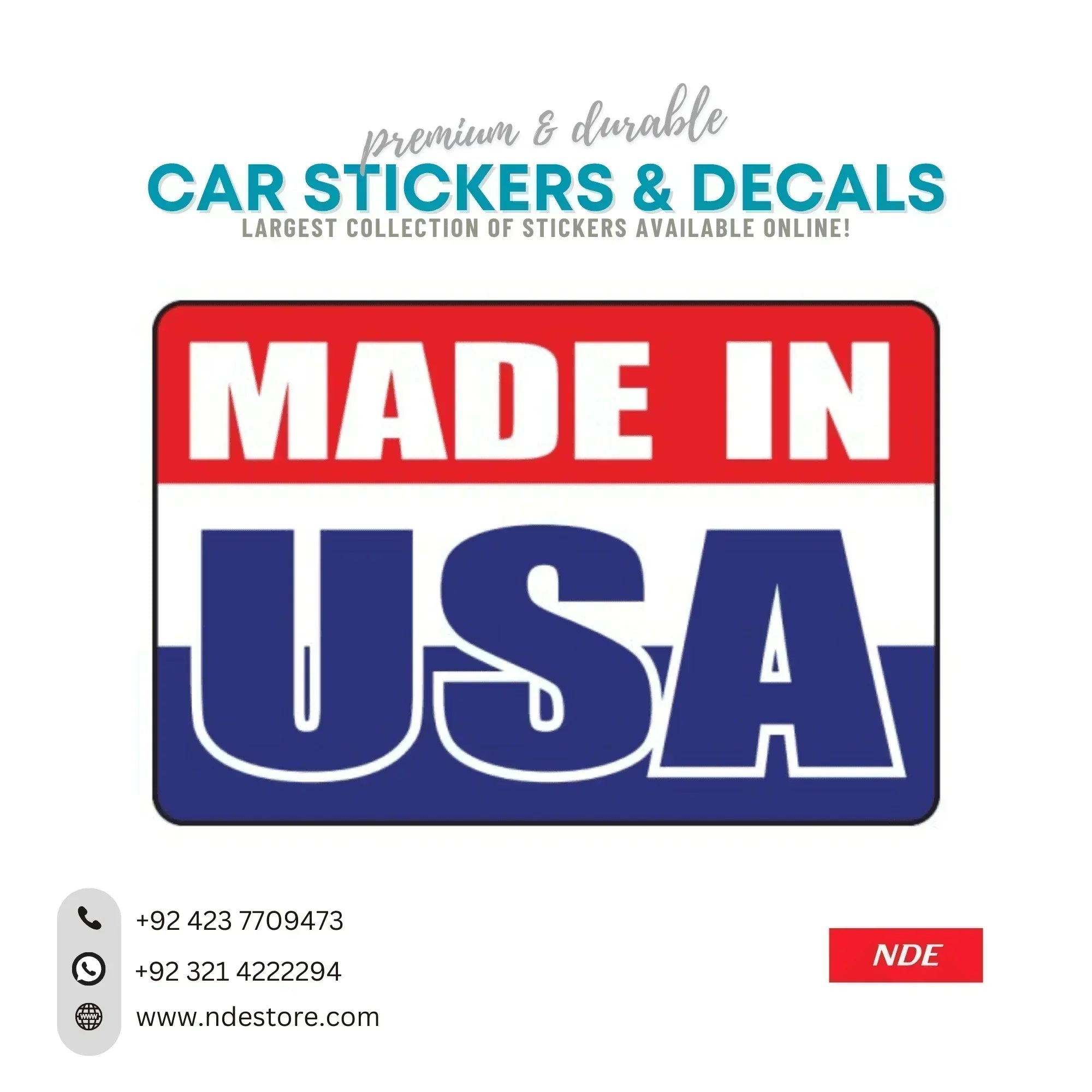 STICKER MADE IN USA – NDE STORE