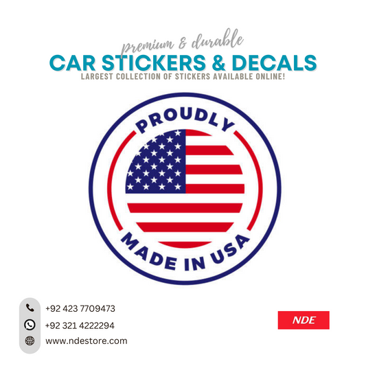 STICKER MADE IN USA PROUDLY