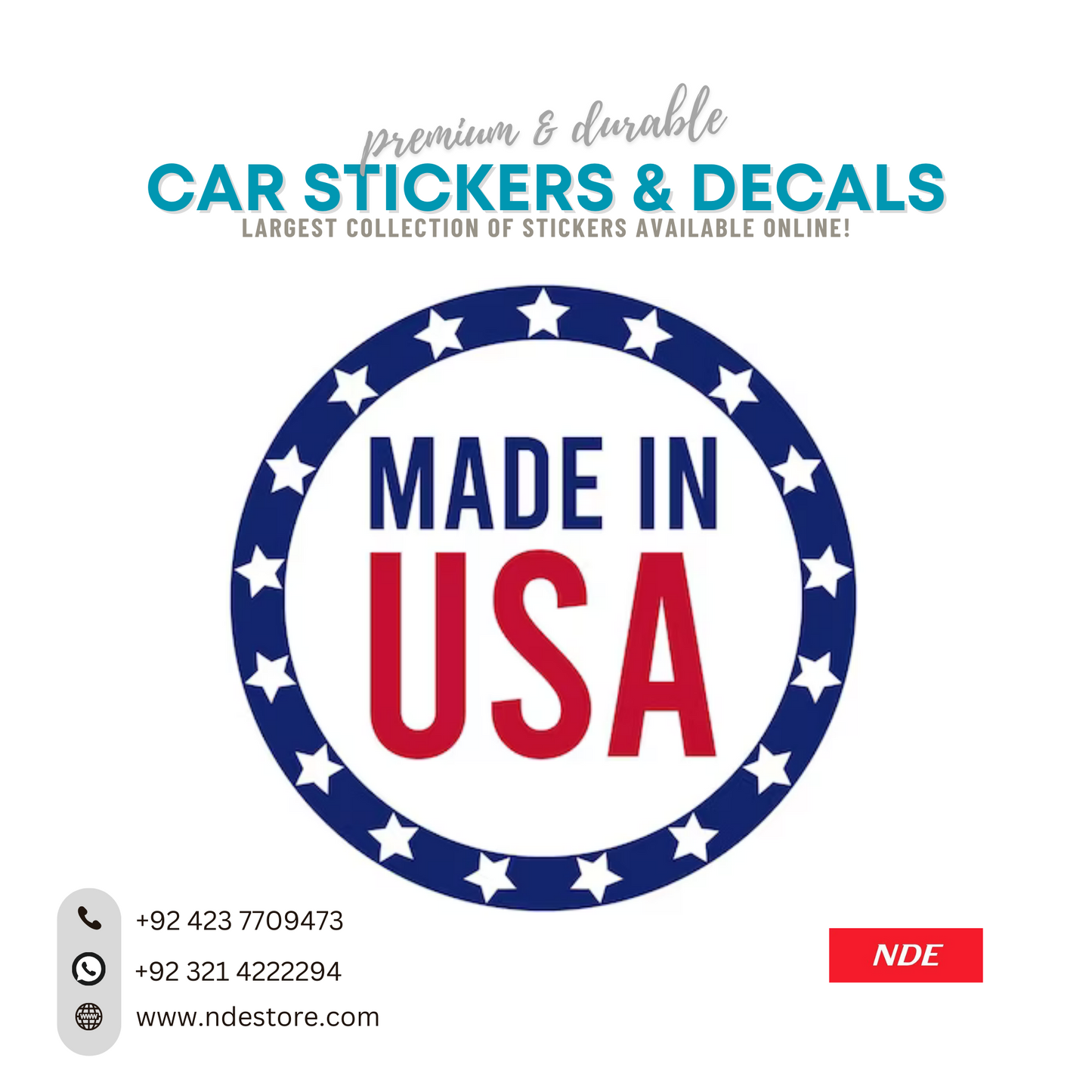 STICKER MADE IN USA (CLASSIC)