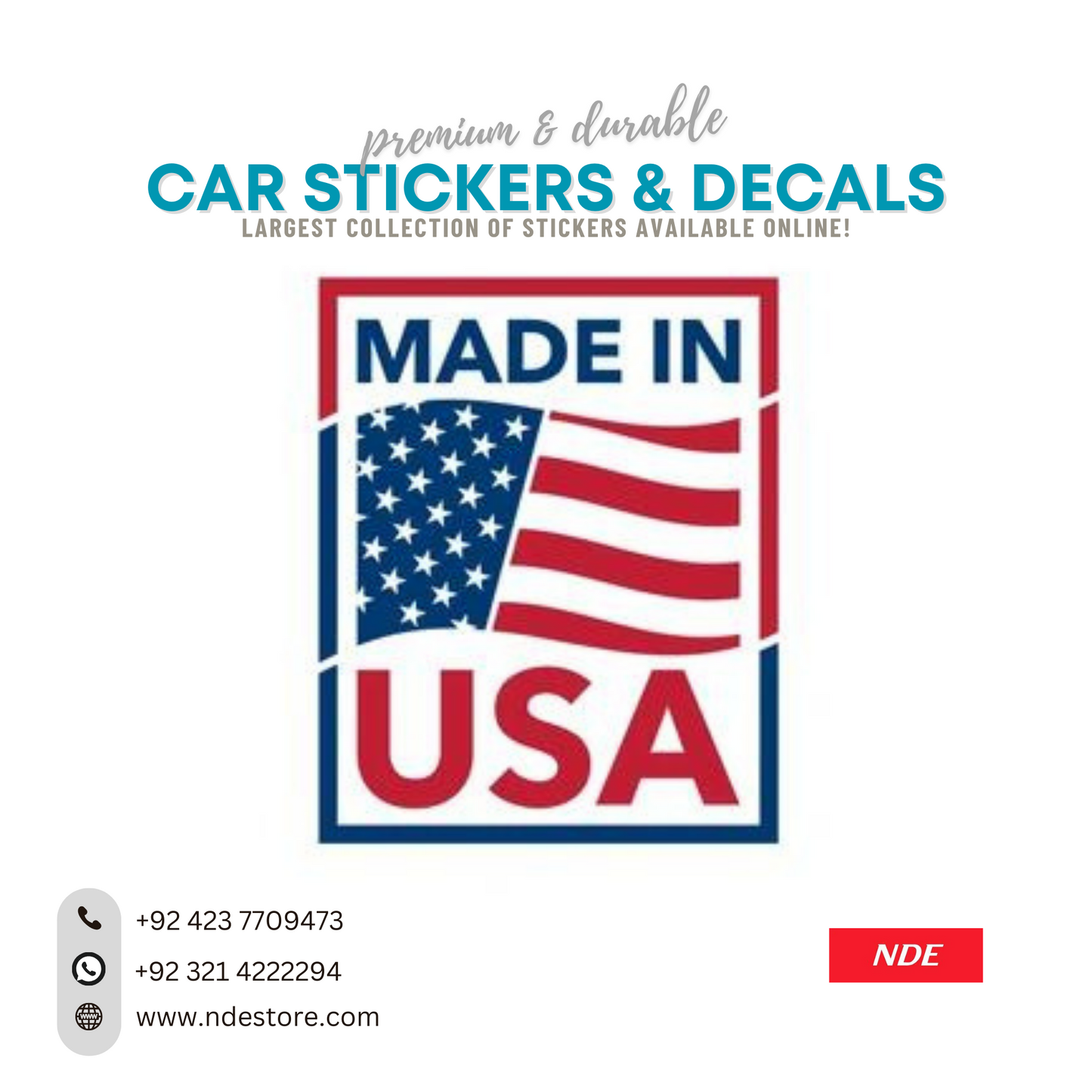 STICKER MADE IN USA (MODERN)