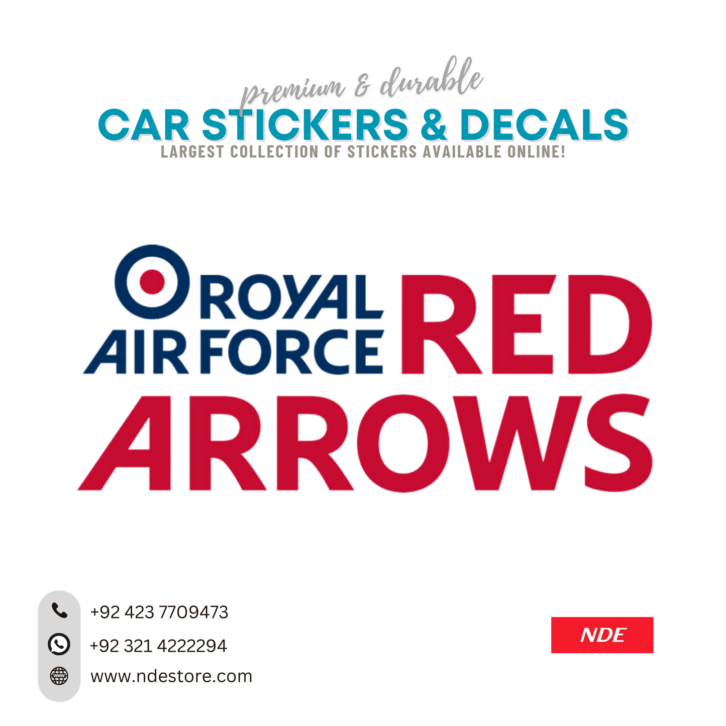 STICKER ROYAL AIR FORCE RED ARROWS