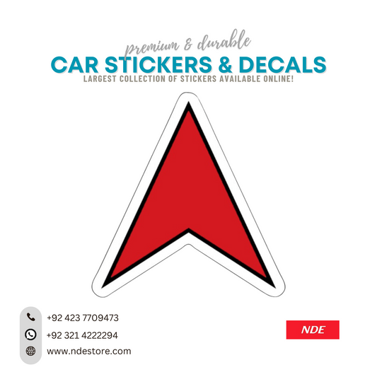 STICKER RED ARROW