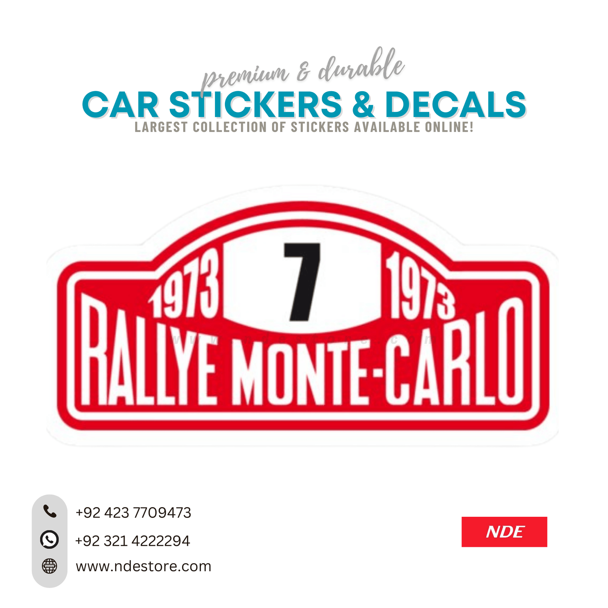 STICKER RALLEY MONTE CARLO - ndestore.com