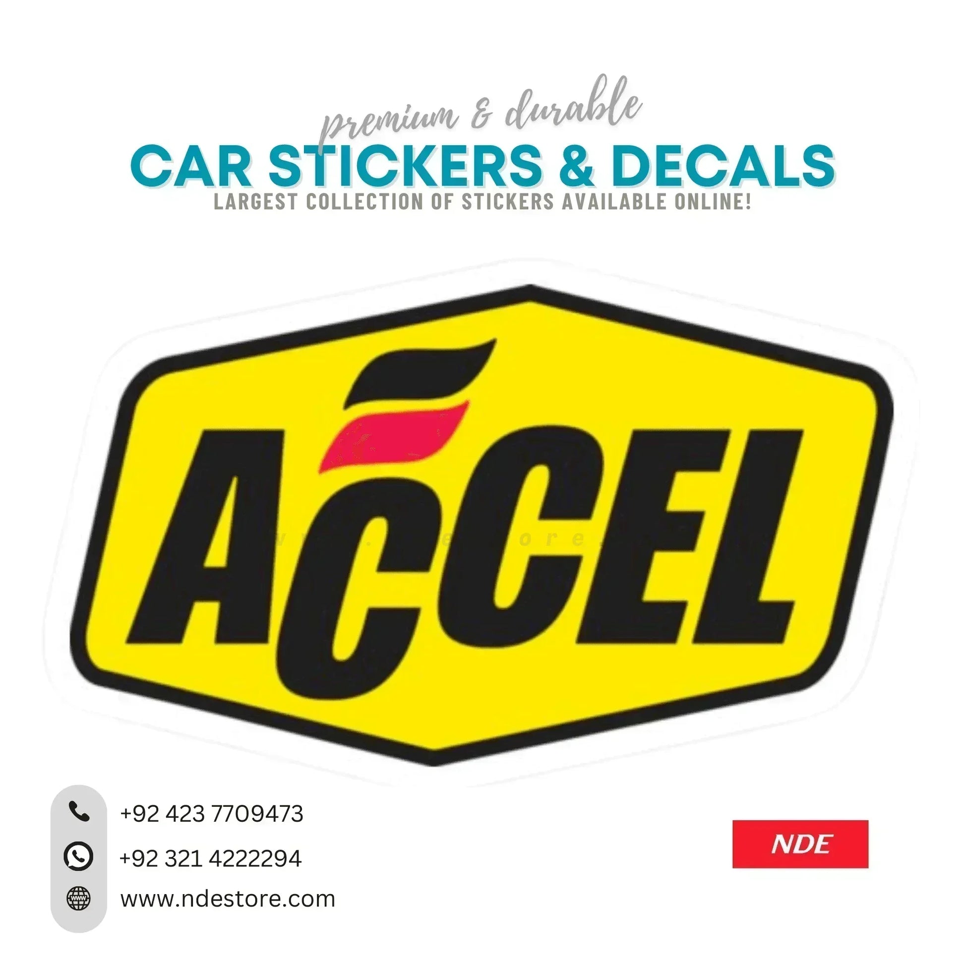 STICKER ACCEL – NDE STORE