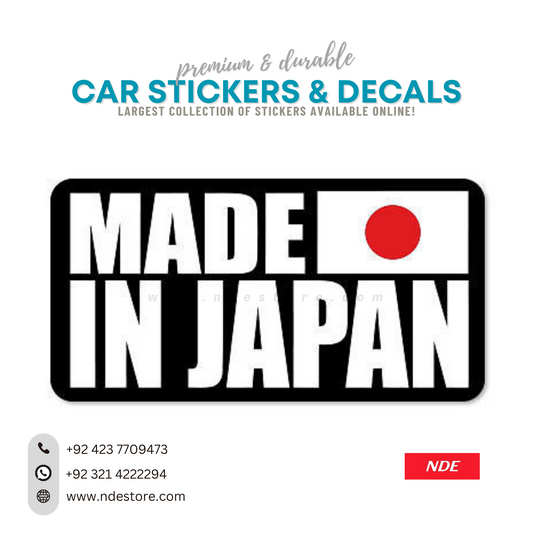 STICKER MADE IN JAPAN BLACK JDM