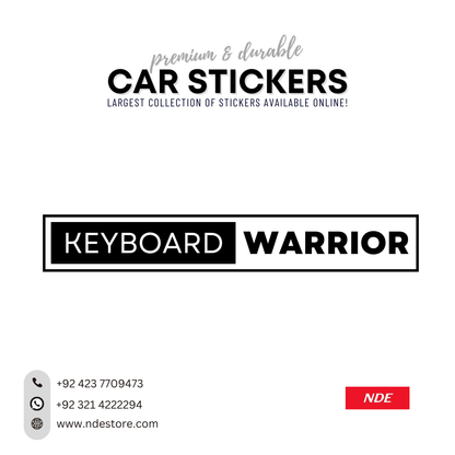 STICKER KEYBOARD WARRIOR - ndestore.com