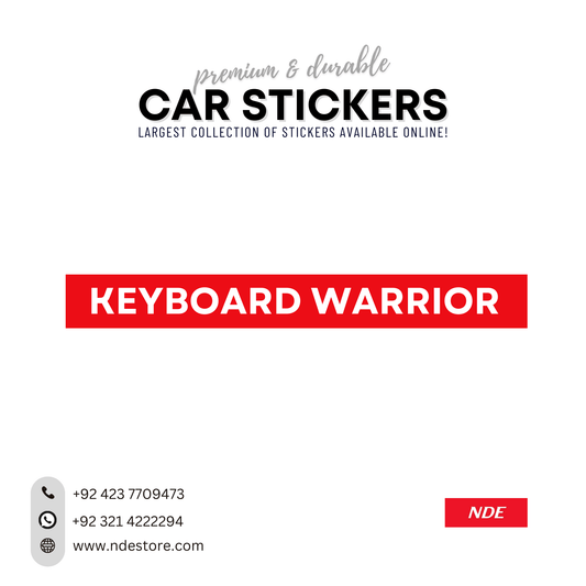 STICKER KEYBOARD WARRIOR - ndestore.com