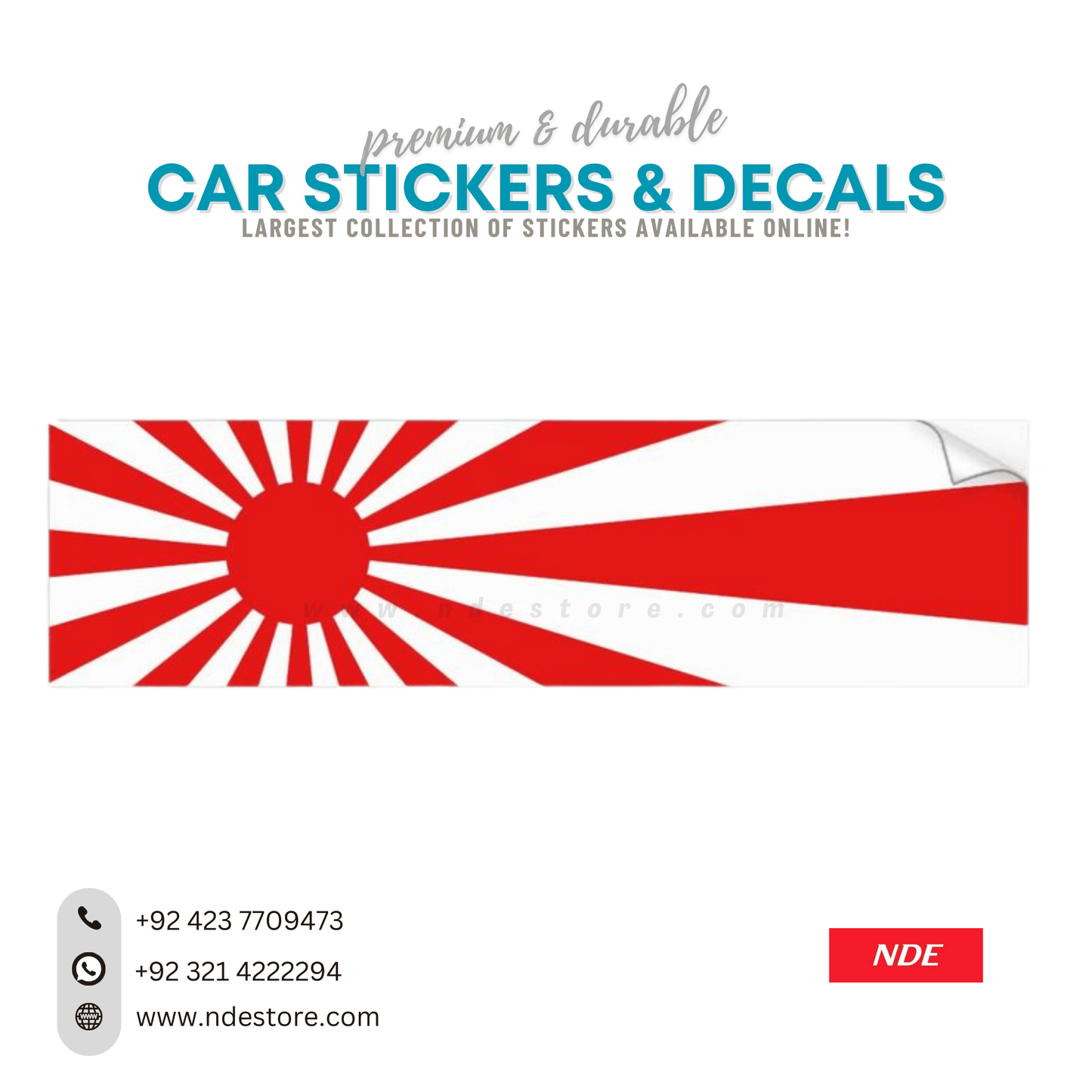 STICKER JDM FLAG - ndestore.com