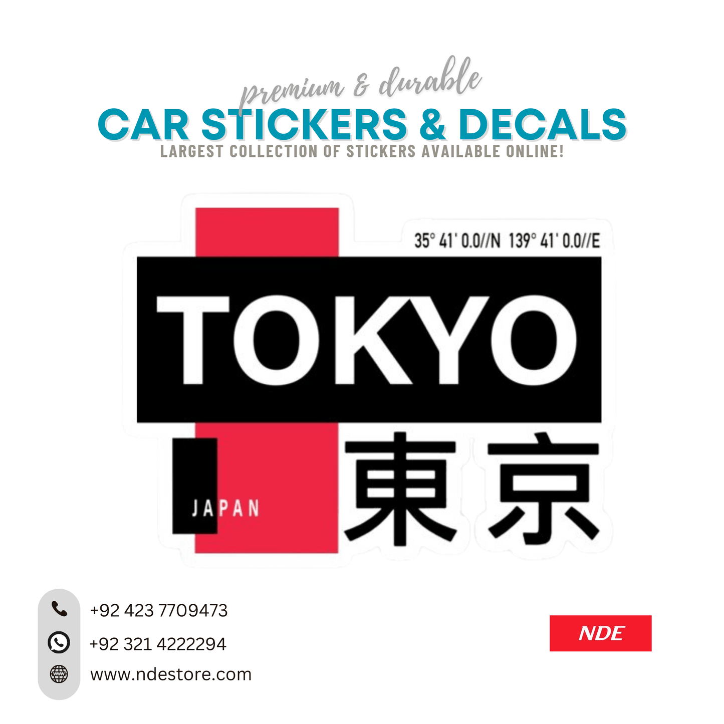 STICKER TOKYO JAPAN CORD. - ndestore.com