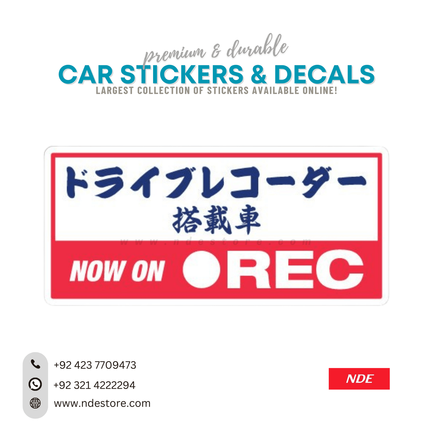 STICKER NOW ON REC. - ndestore.com