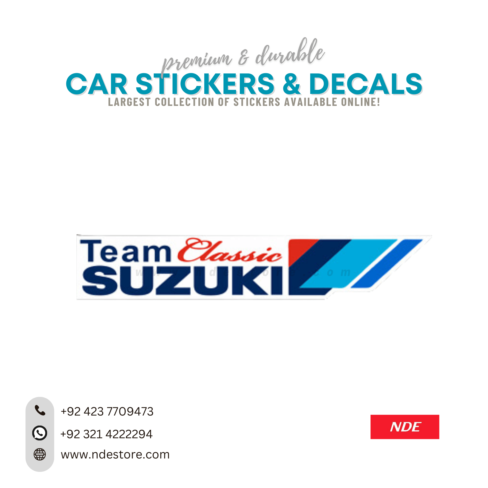 STICKER TEAM CLASSIC SUZUKI – NDE STORE