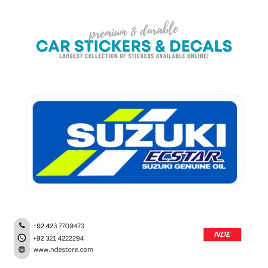 STICKER SUZUKI ECSTAR GENUINE OIL