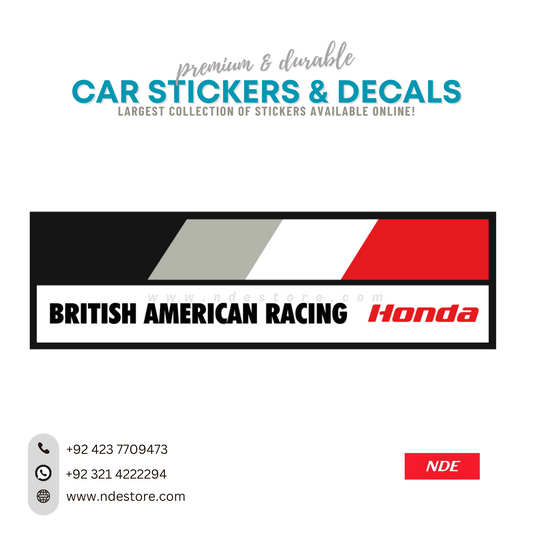 STICKER HONDA BRITISH AMERICAN RACING