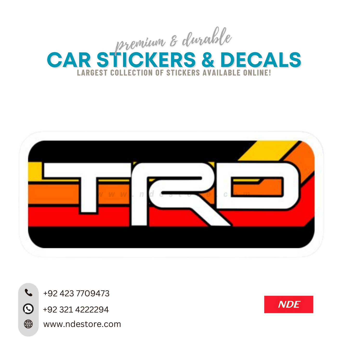 STICKER TRD JDM STYLE