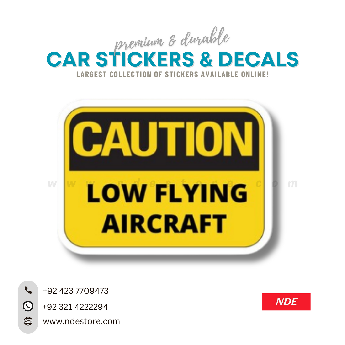 STICKER, LOW FLYING AIRCRAFT