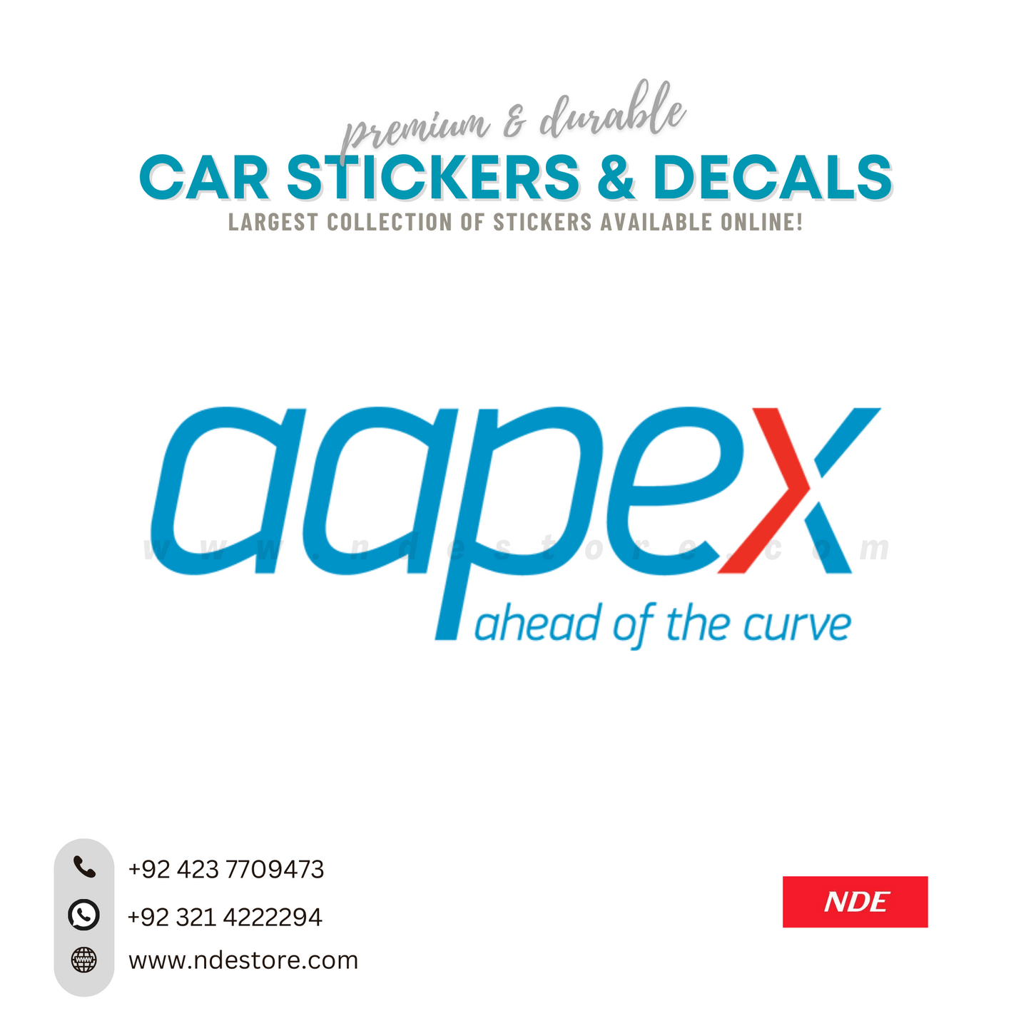 STICKER, AAPEX