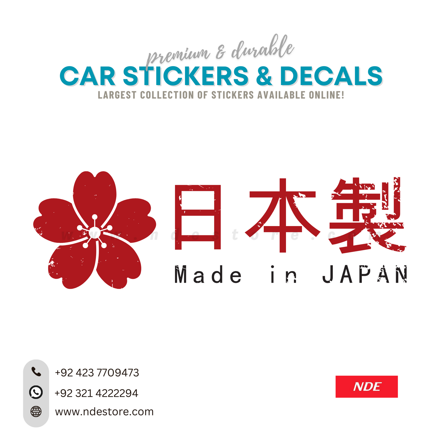 STICKER, MADE IN JAPAN