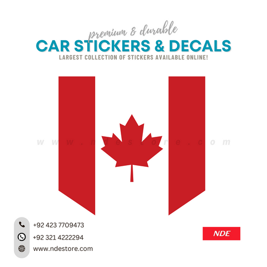 STICKER, CANADA FLAG BADGE