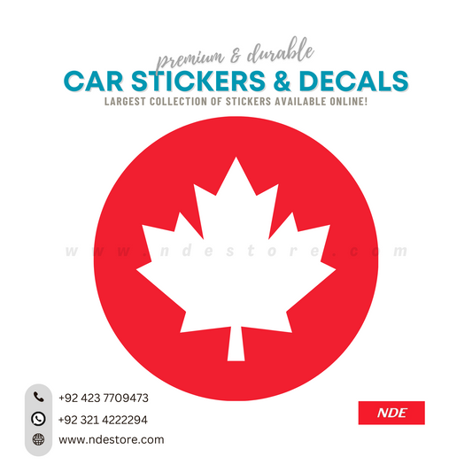 STICKER, CANADA MAPLE LEAF