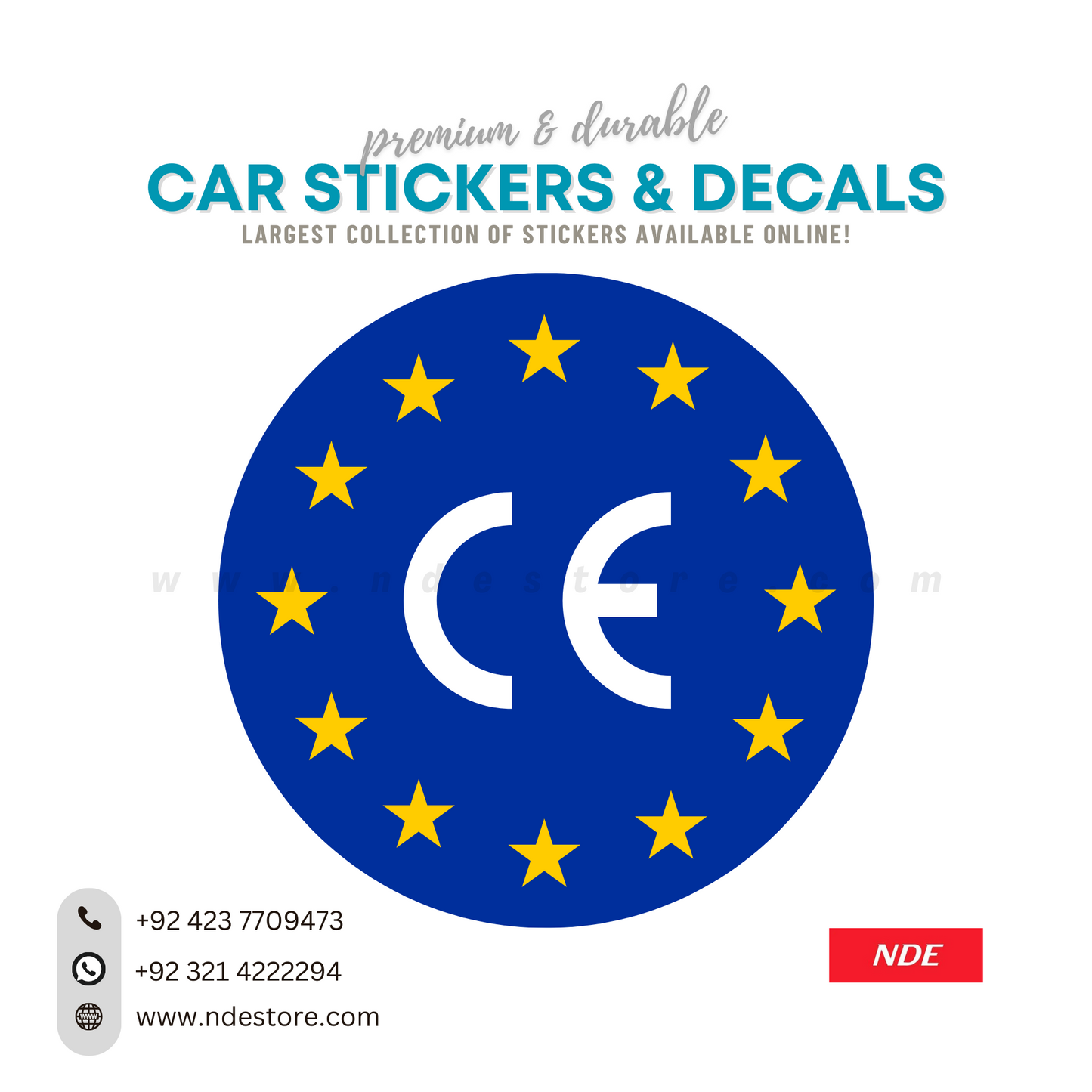 STICKER, EUORPEAN UNION CE