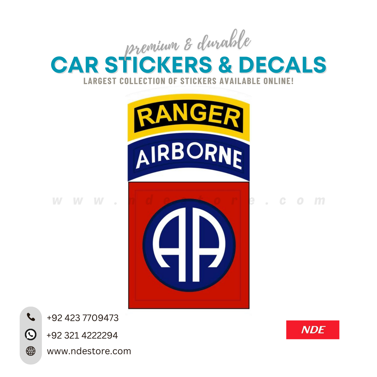 STICKER, RANGER AIRBORNE