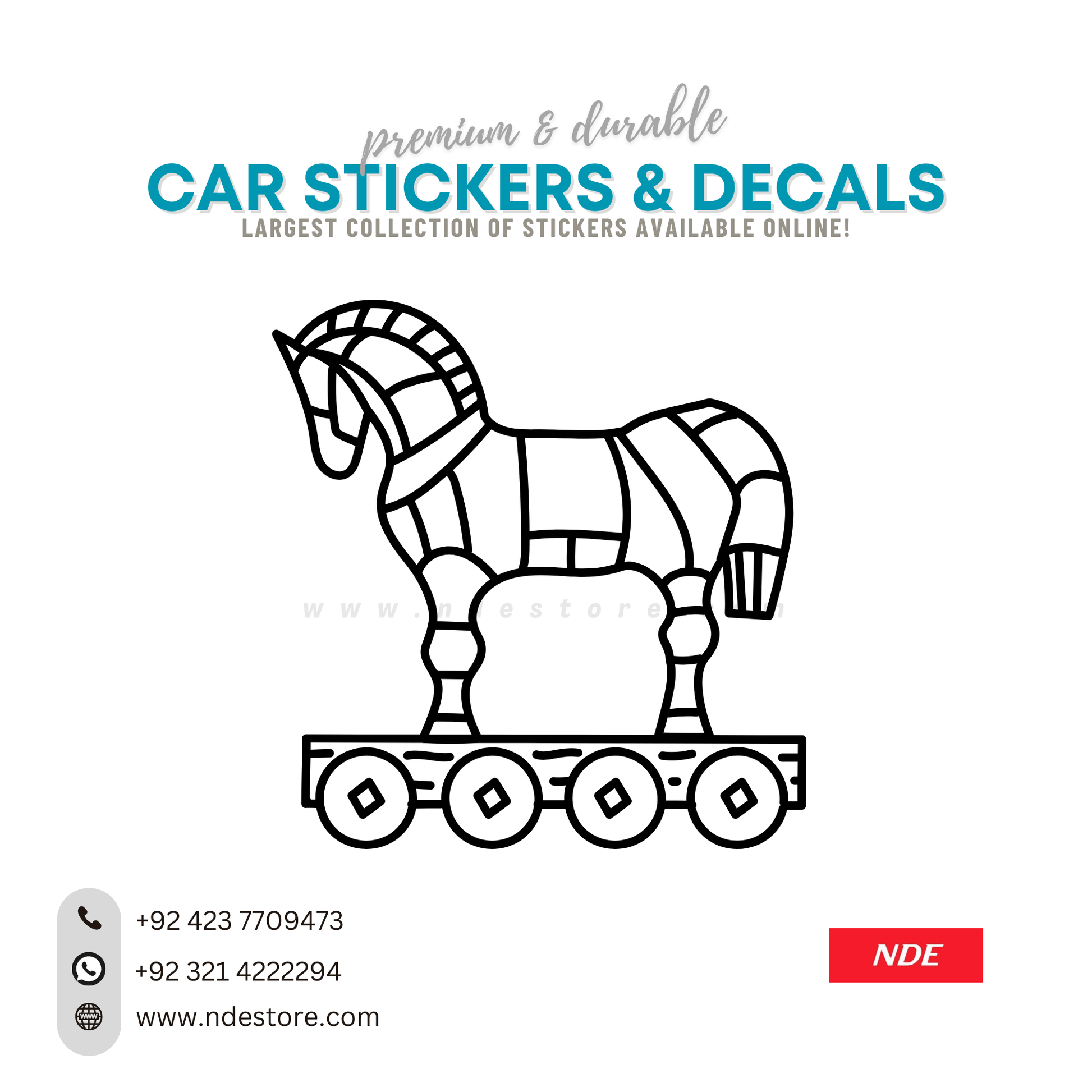 STICKER TROJAN HORSE - ndestore.com