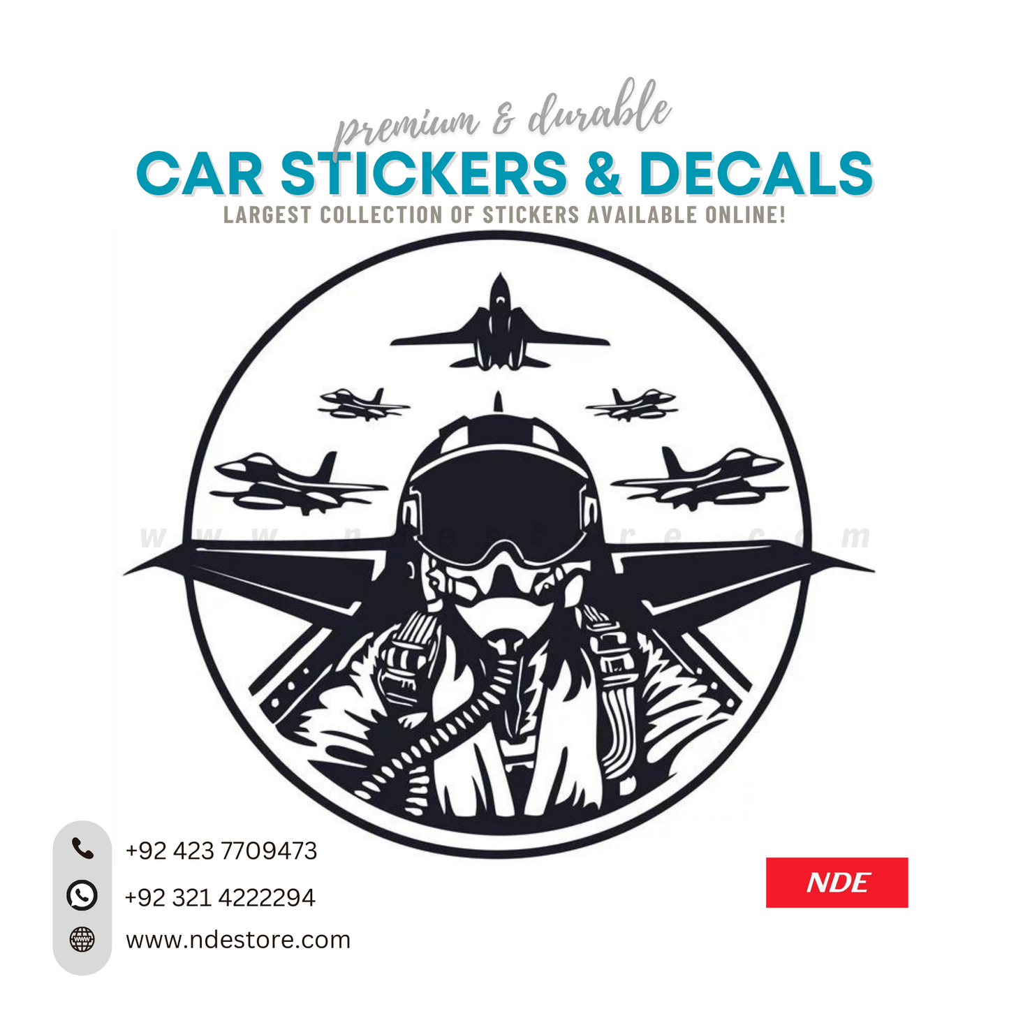 STICKER, JET FIGHTER - ndestore.com