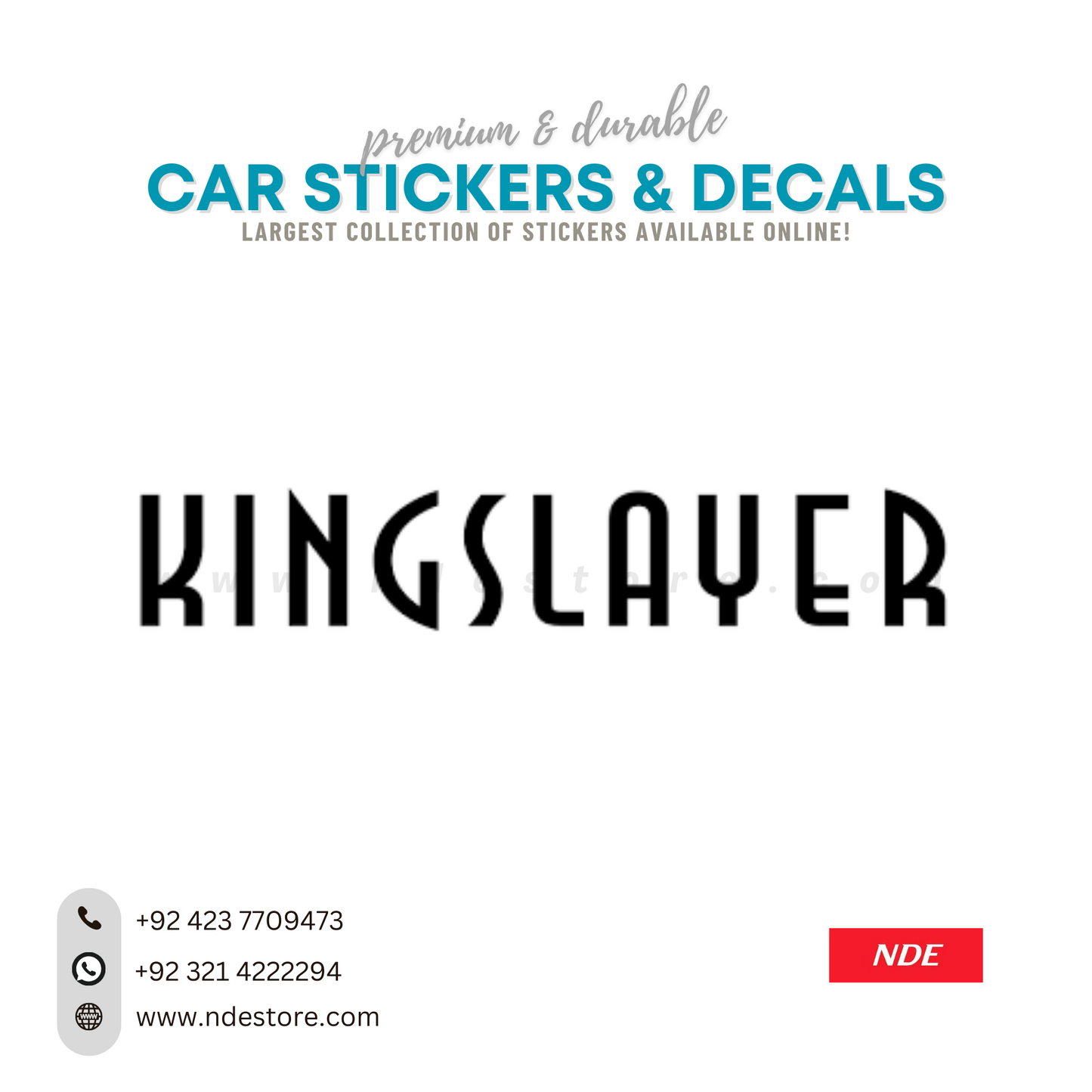 STICKER, KINGSLYER