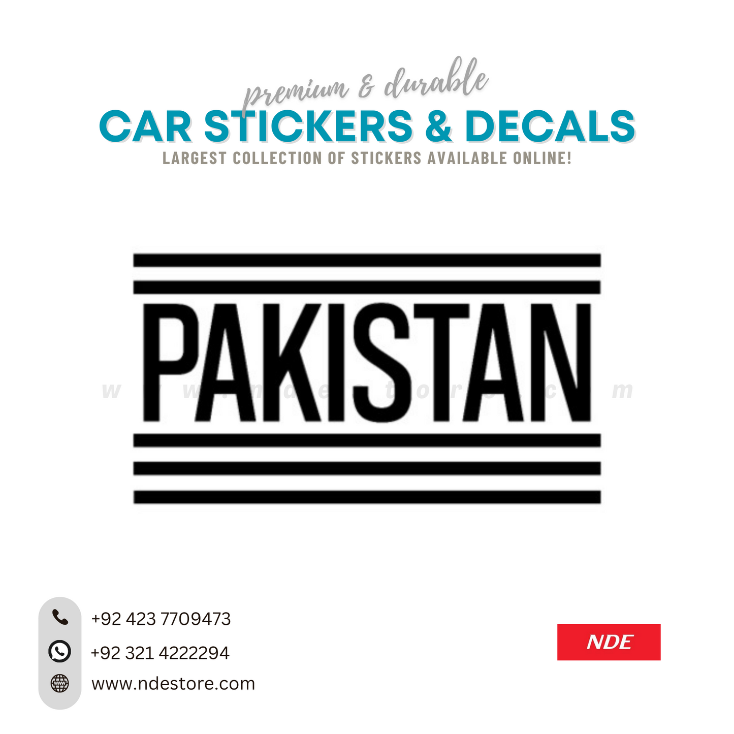 STICKER, PAKISTAN