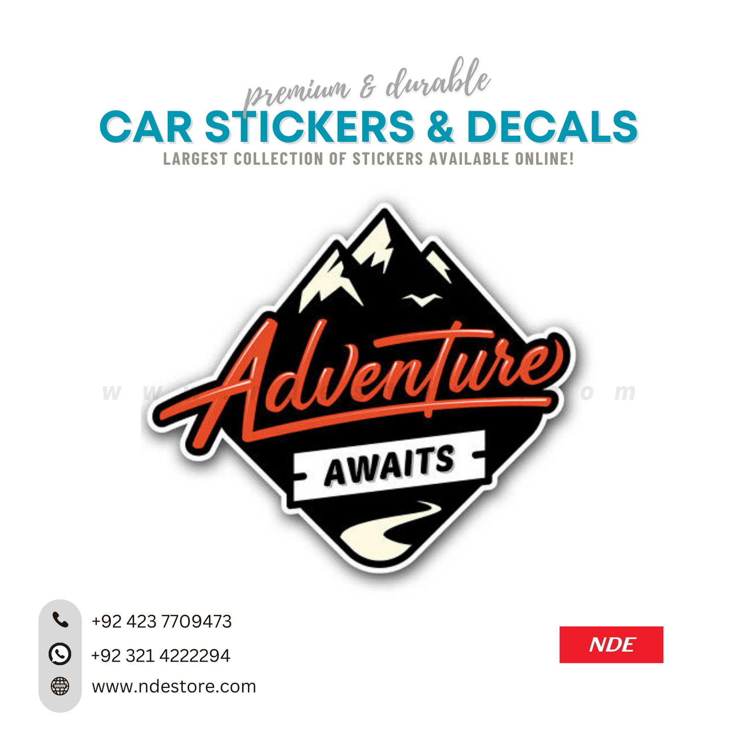 STICKER, ADVENTURE AWAITS (AA-00)