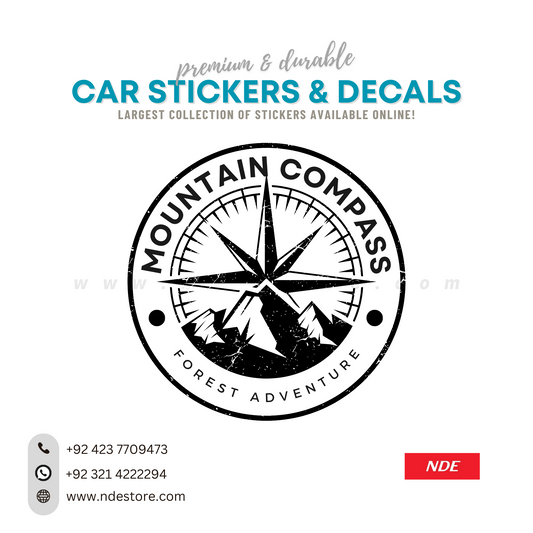 STICKER, MOUNTAIN COMPASS