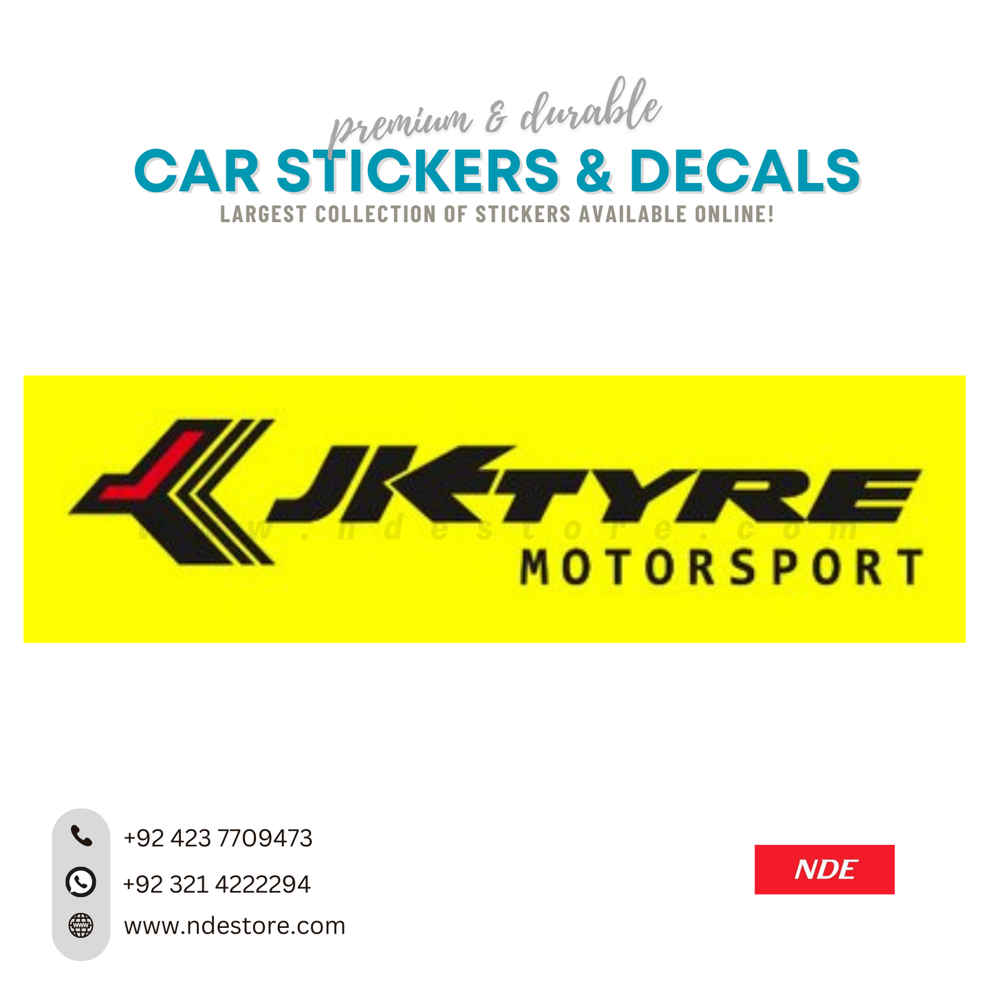 STICKER, JK TYRE