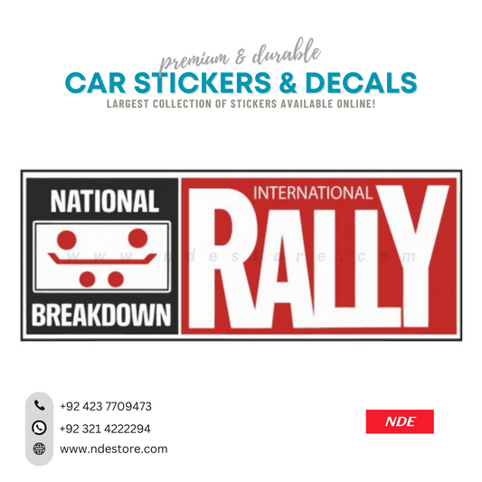 STICKER, INTERNATIONAL RALLY