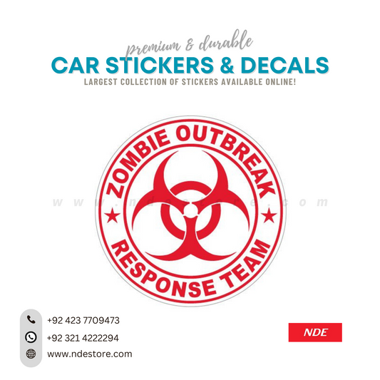 STICKER, ZOMBIE OUTBREAK