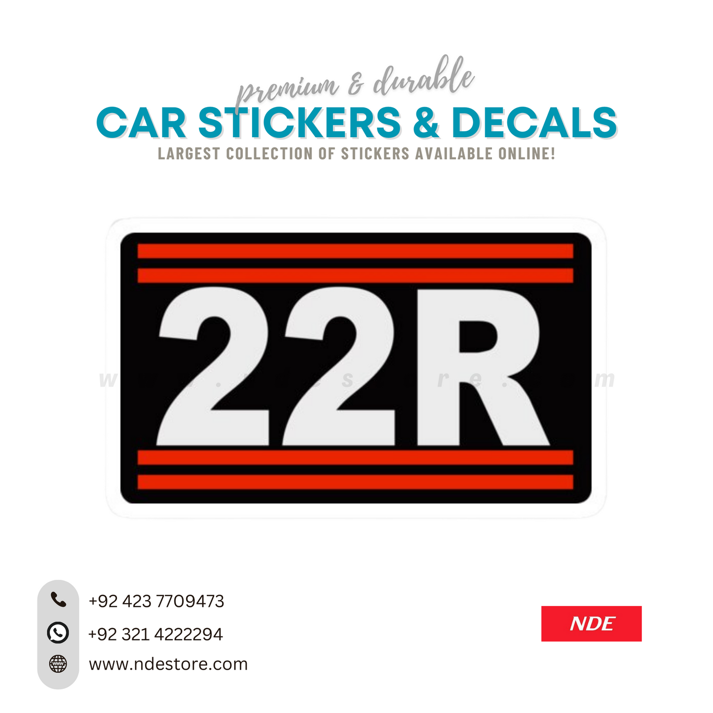 STICKER, 22R TOYOTA