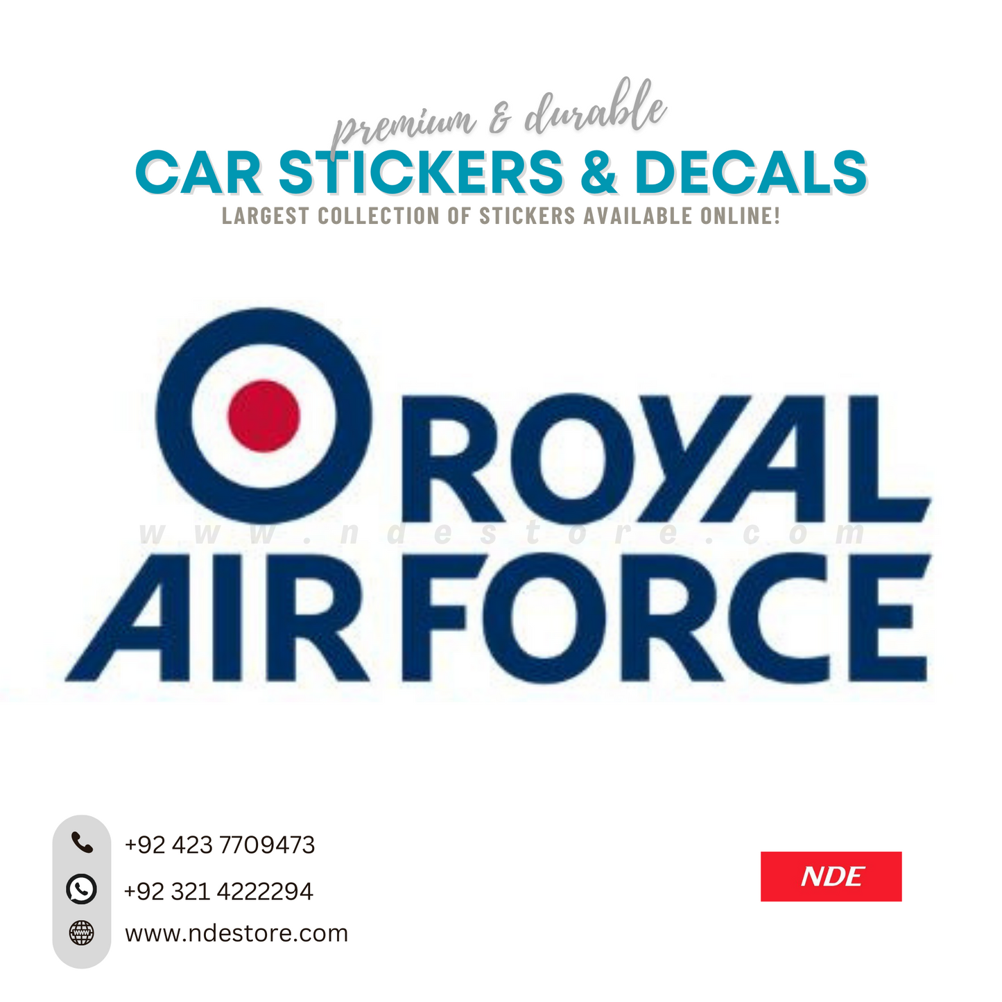 STICKER, ROYAL AIR FORCE