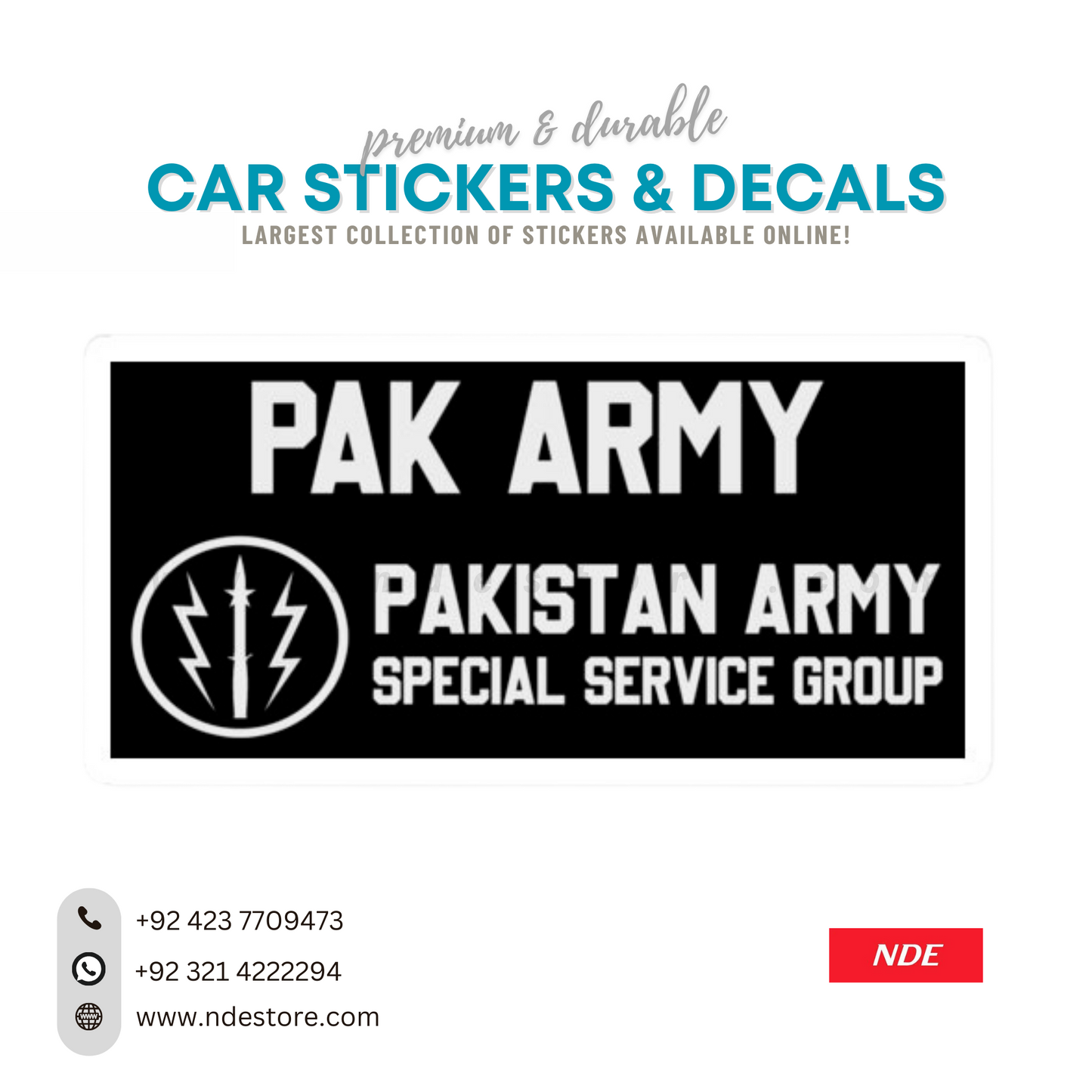 STICKER PAK ARMY SSG - ndestore.com